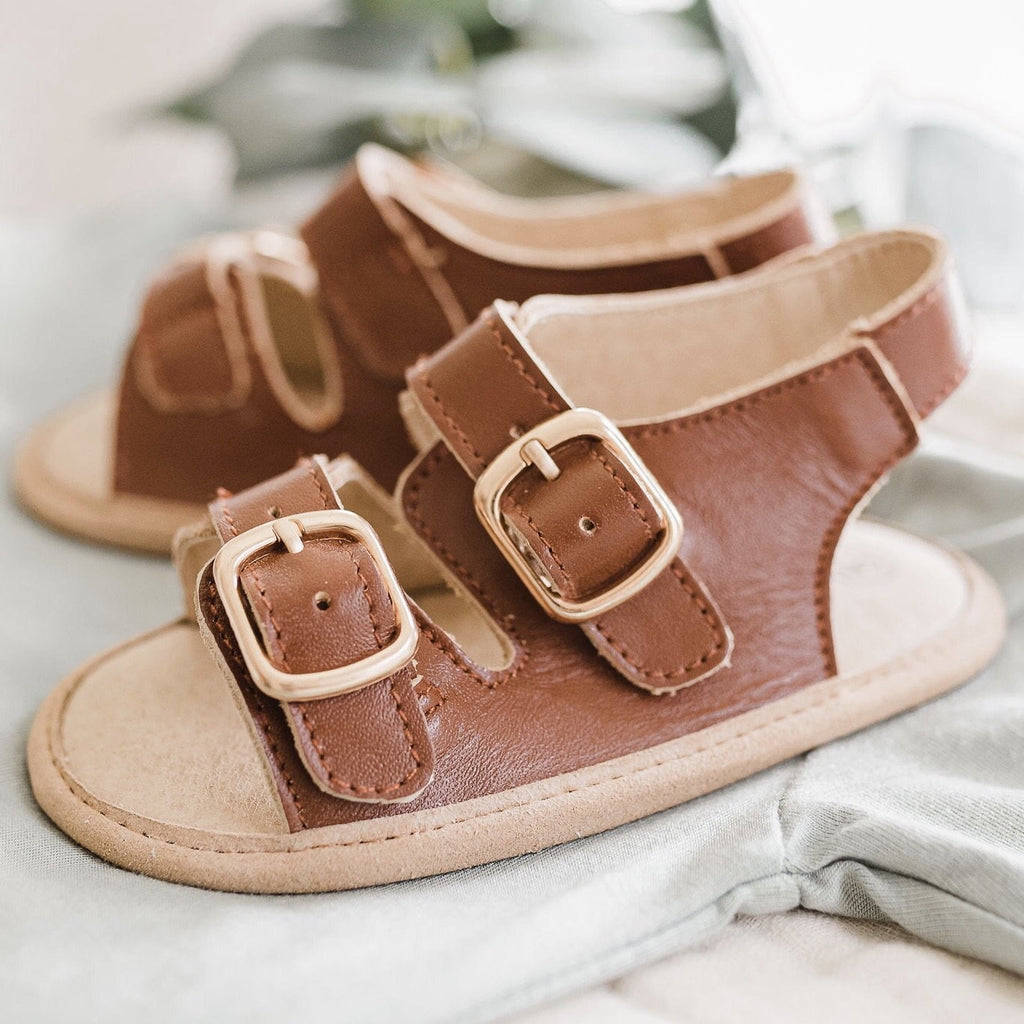 toddler sandals Little Love Bug Brown Charley Sandal