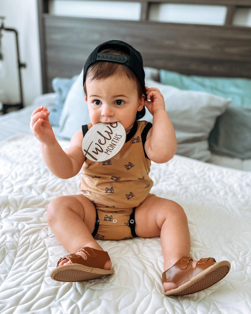 infant shoes Little Love Bug Brown Charley Sandal