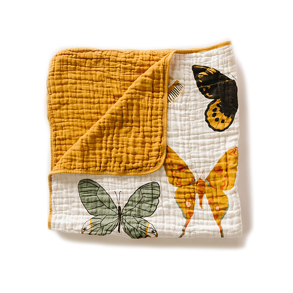 Clementine Kids butterfly collector muslin blankets baby