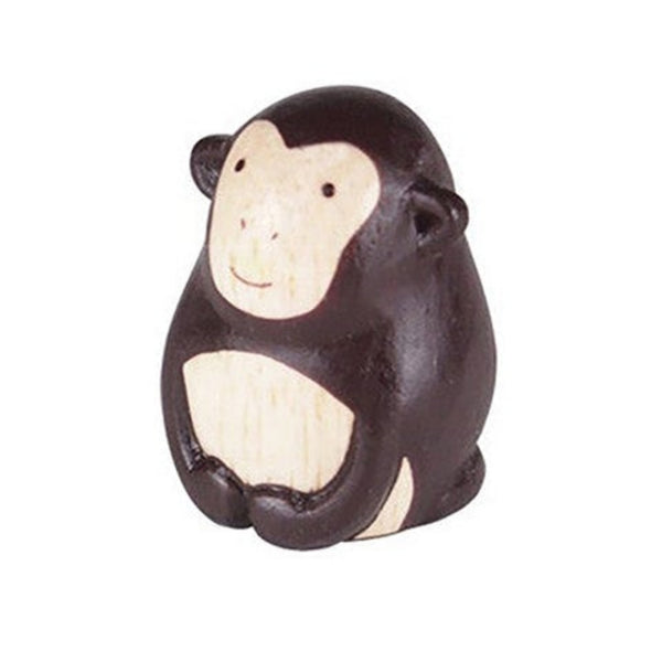 T-Lab polepole Zodiac Monkey Figurine Children's Wooden Toys brown and natural wood color