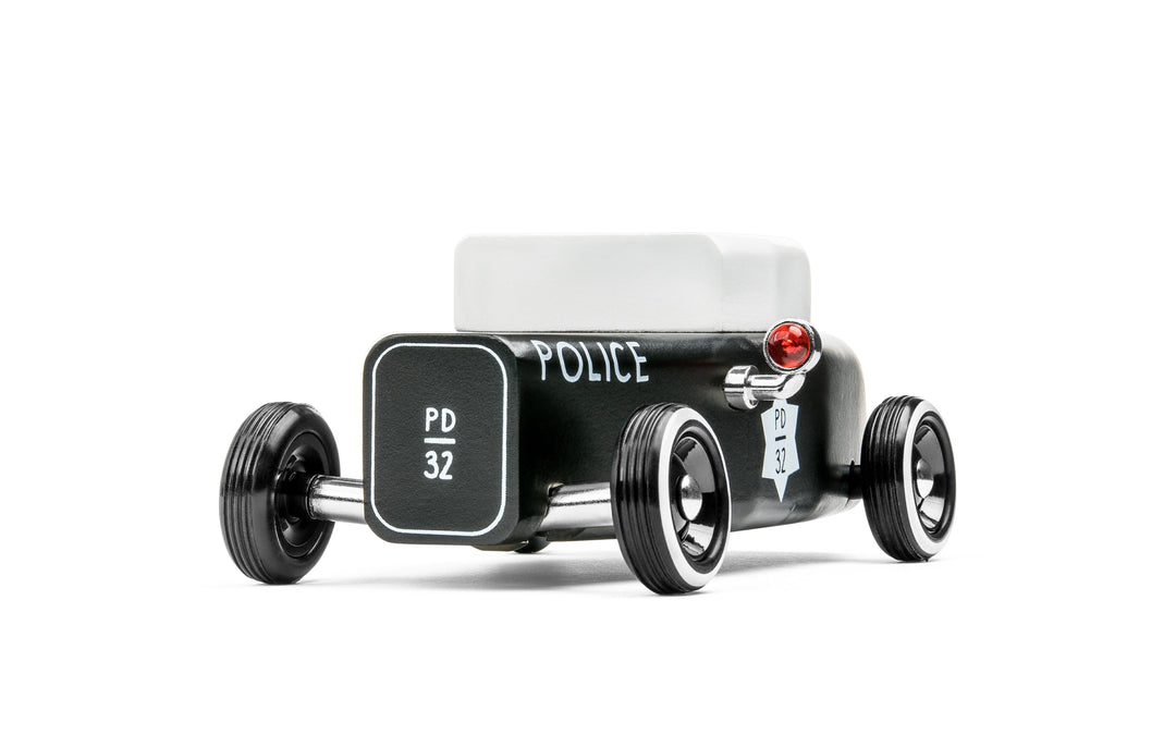 Candylab Toys solid beech wood modern vintage sheriff car classic wooden police vehicle
