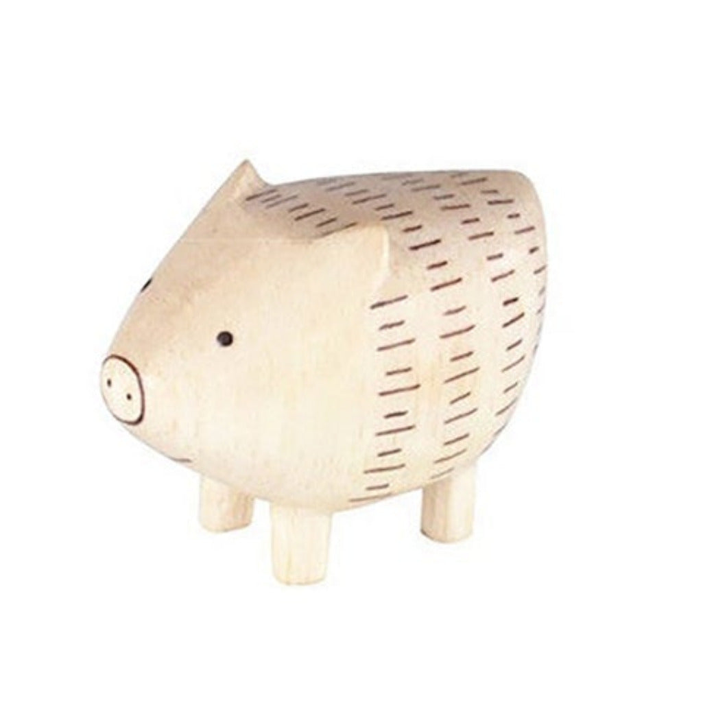 T-Lab polepole Zodiac Wild Boar Figurine Children's Wooden Toys natural wood