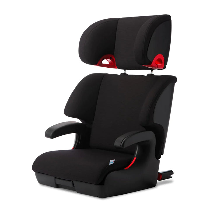 Clek Oobr booster seat with back in Railroad