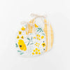 Clementine Kids Muslin Bib Set of 2 in Buttercup Blossom Yellow Floral