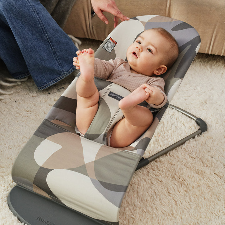 green khaki baby bouncer bliss by BabyBjorn