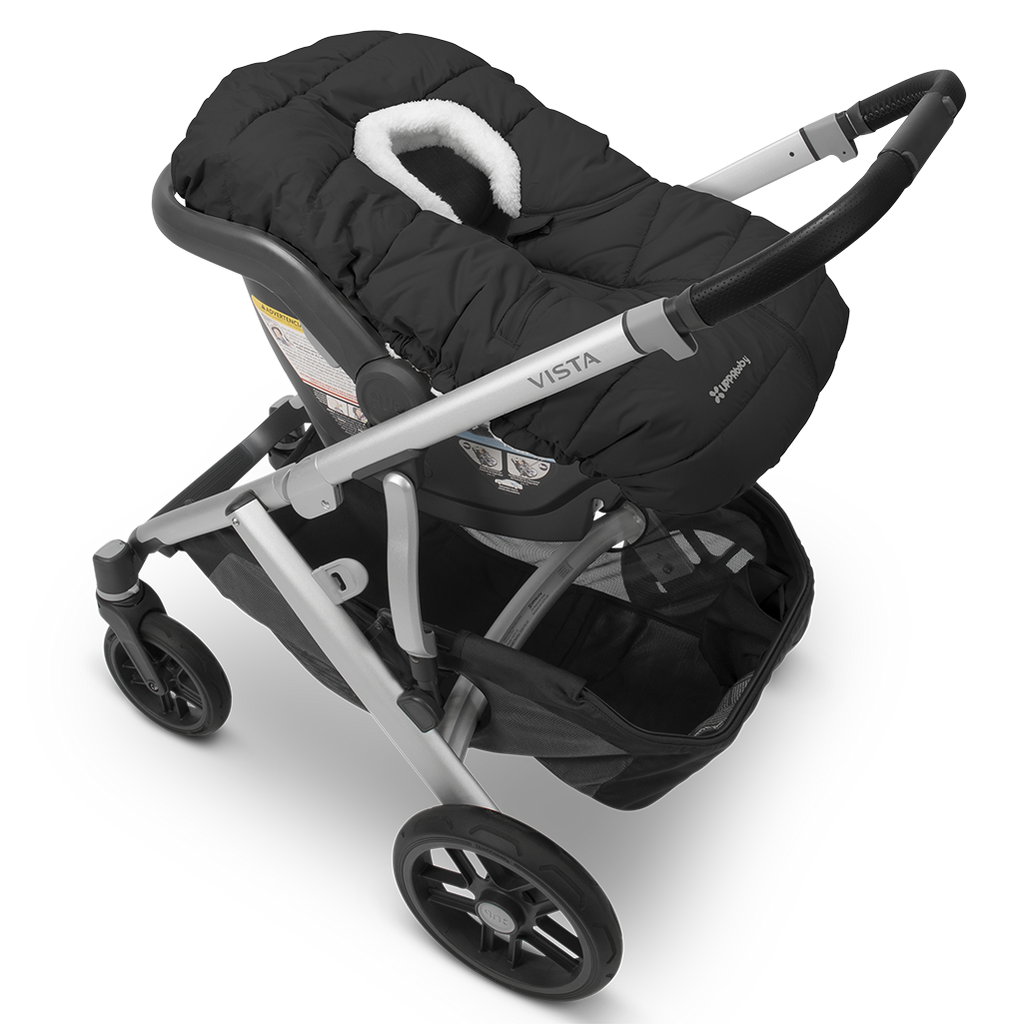 Uppababy CozyGanoosh on MESA Car Seat in Jake Black