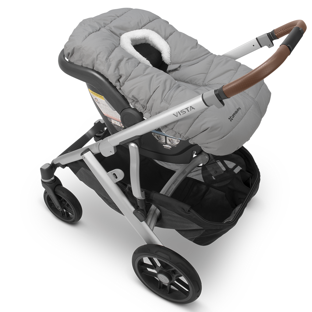 Uppababy CozyGanoosh on MESA Car Seat in Stella Grey