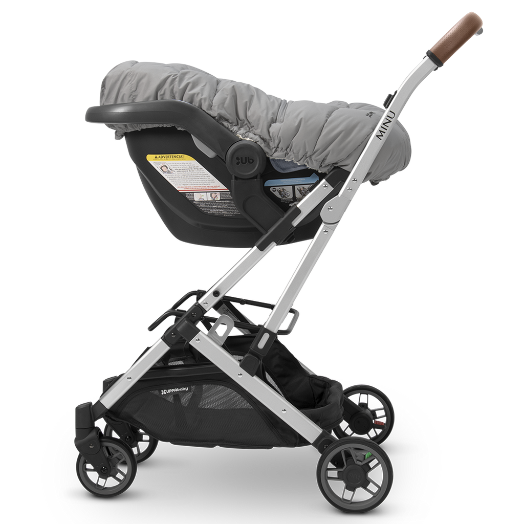 Uppababy CozyGanoosh for MESA Car Seat in Stella Gray on Minu Stroller