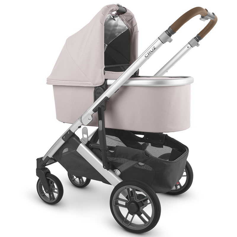 Uppa baby Cruz Stroller with Bassinet Accessory in Alice Pink