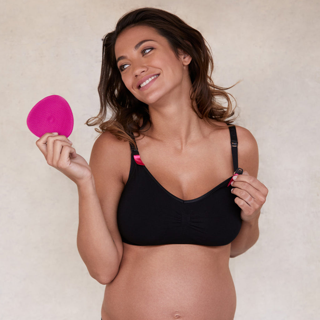 lifestyle_2, Outlet Curve by CacheCoeur Black Seamless Maternity & Nursing Bra