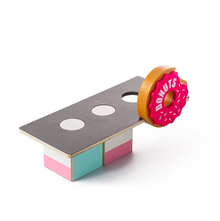 Top view of Candylab's Donut Shack, showcasing its fun, minimalist design.