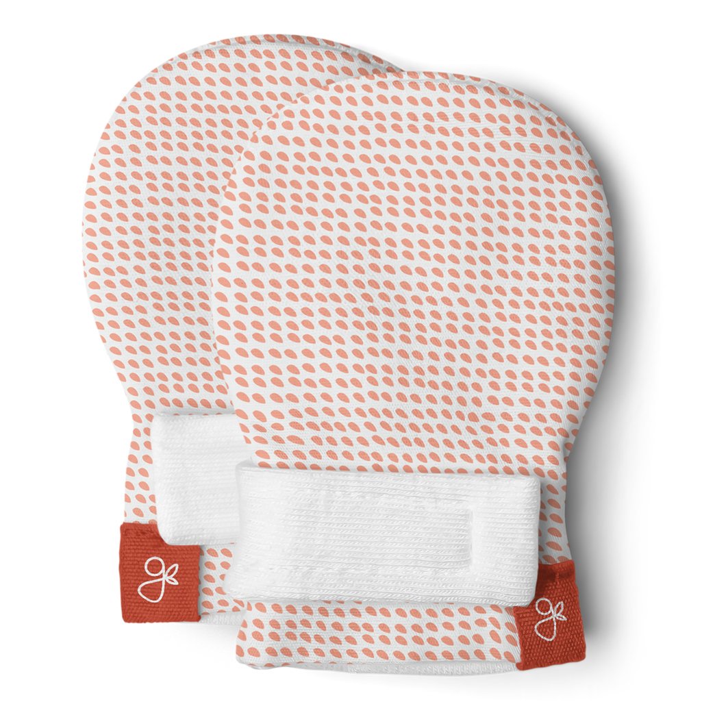 GoumiKids baby boy clothing Orange Drops Mitts