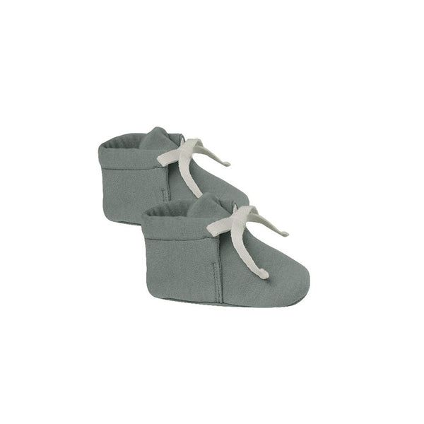 Quincy Mae Soft Booties in Dusk Grey Green