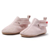 Suede baby shoe by zutano in dusty pink