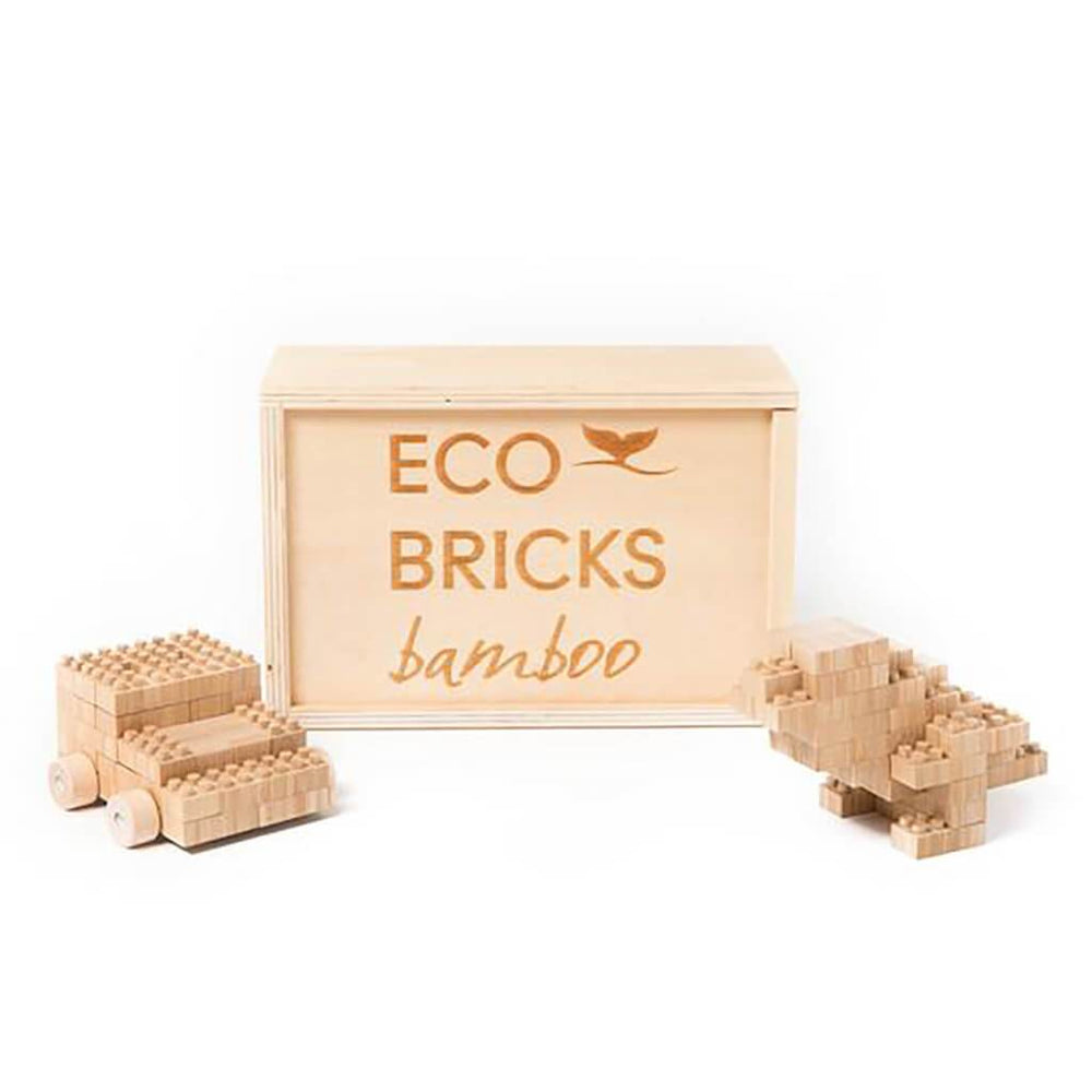 lifestyle_1, Eco-Bricks Bamboo 90 Piece Building Block Set Children's Wooden Toy