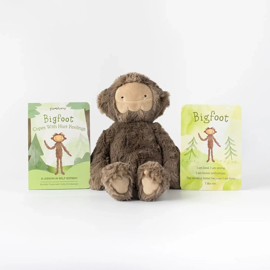 Slumberkins Maple Bigfoot stuffed animal for teaching Self Esteem