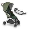Green Minu V2 stroller uppababy with snack tray