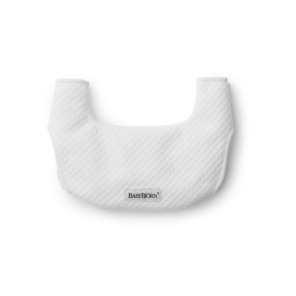 BabyBjorn Bib Accessory For Harmony Baby Carrier in white Soft Absorbent Fabric