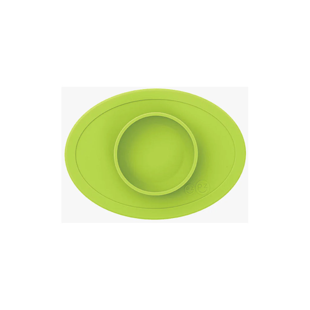 Lime Green ezpz silicone baby bowl is a fun, vibrant choice for tiny hands.