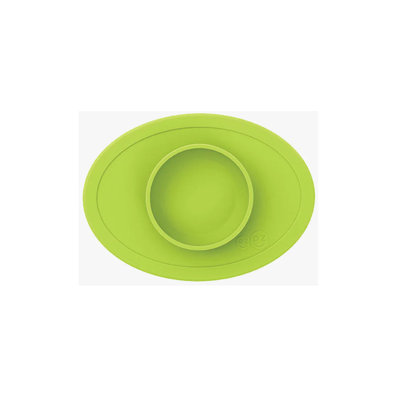 Lime Green ezpz silicone baby bowl is a fun, vibrant choice for tiny hands.