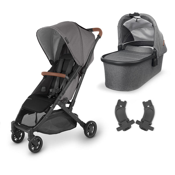 Greyson UPPAbaby Minu lightweight stroller with bassinet Travel System with Adapters
