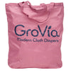 Grovia Reusable Nylon Grocery & Laundry Tote Bag petal dark neutral pink 
