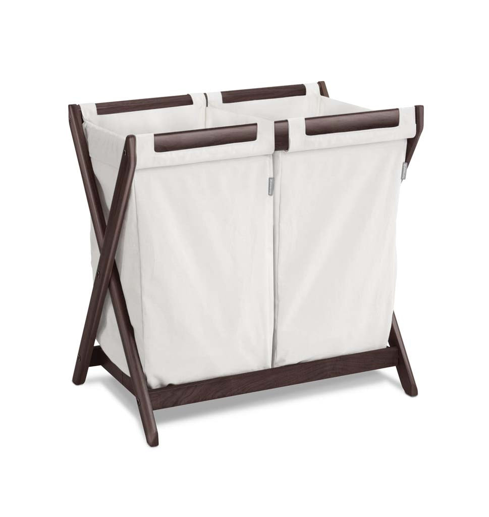 Espresso UPPAbaby Bassinet Stand with Hamper Inserts