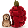 lifestyle_1, Jellycat Brambling Hedgehog Children's Stuffed Animal Toy red green brown tan