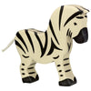 holztiger safari natural wood carved animals zebra kids toys