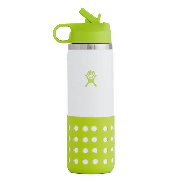 hydro flask with straw kids water bottle jungle 20oz