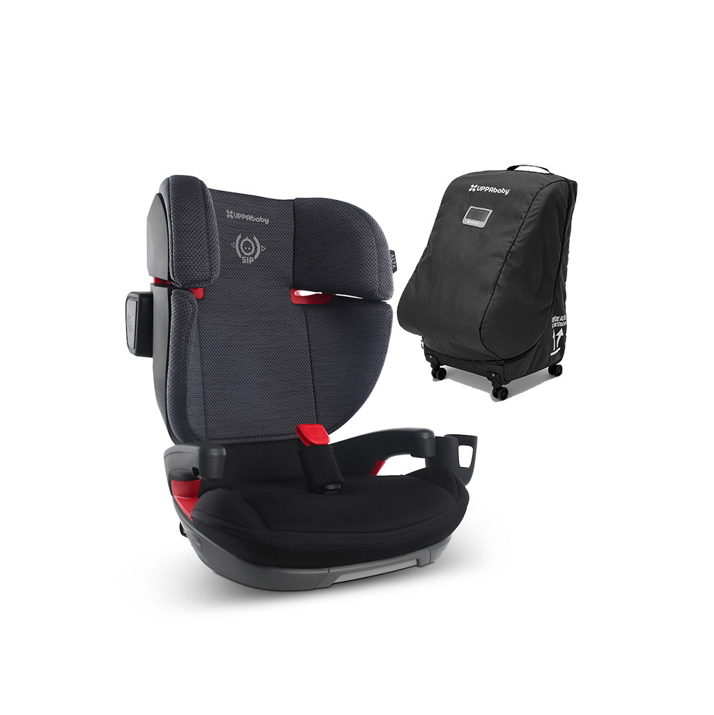 UPPAbaby Jake Black Alta Booster Seat & Travel Bag