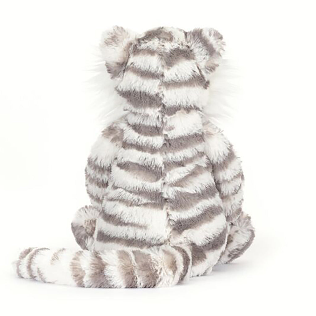 life_style2, Jellycat Bashful Snow Tiger Children's Plush Stuffed Animal Toy white grey