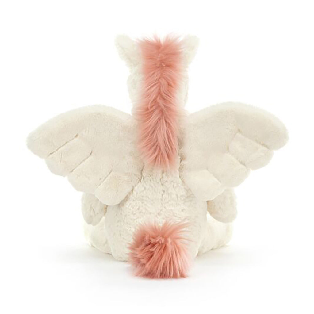 life_style2, Jellycat Lallagie Unicorn Children's Plush Stuffed Animal Toy white pink mane tail