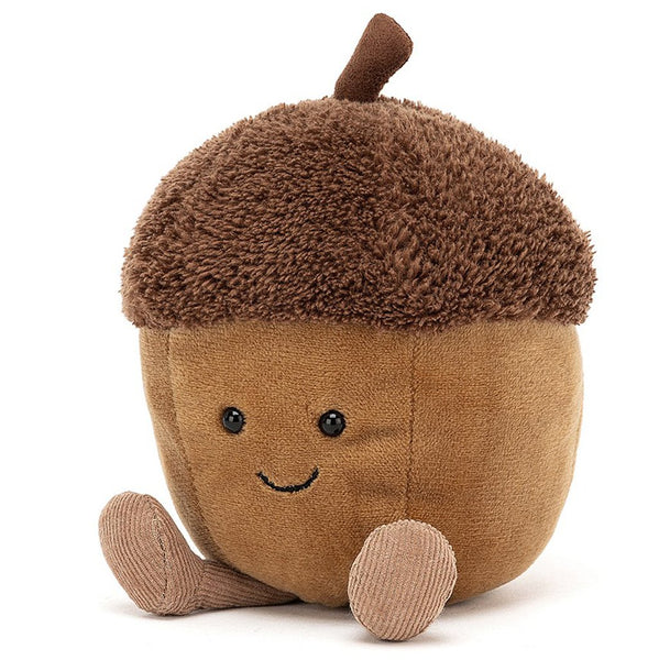 Jellycat Acron Amuseables Children's Stuffed Animal Toys tree nut brown