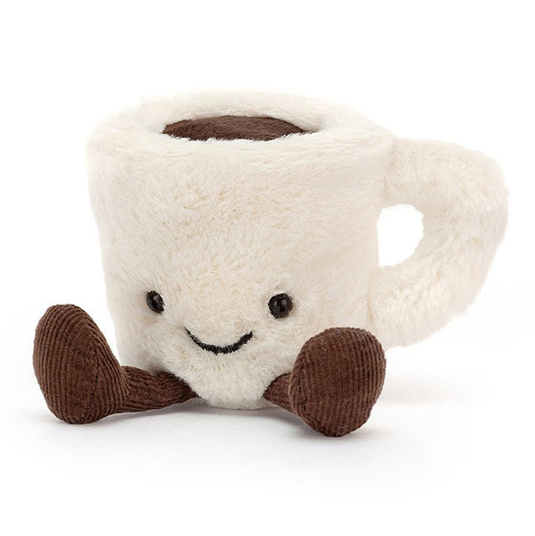 Jellycat Espresso Cup Amuseables Children's Stuffed Animal Toys white brown coffee