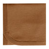 Quincy Mae Knit Baby Blanket Organic Cotton walnut brown orange dark