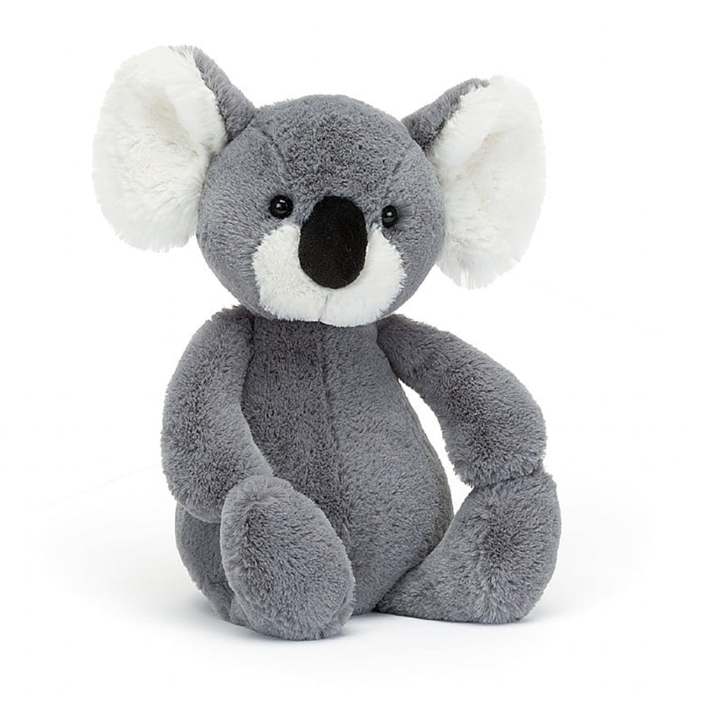 Jellycat medium bashful koala childrens Stuffed animal Toy with a pink nose and fluffy fur