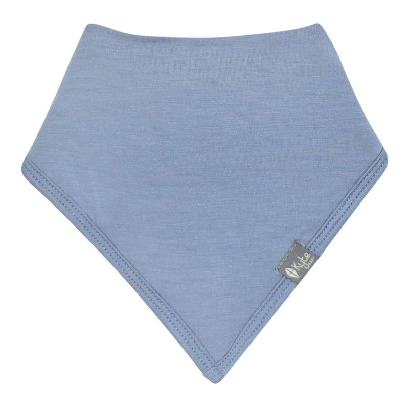 Kyte Baby Blue Baby Bandana Bibs, Soft and Fashionable Baby Bibs in Blue