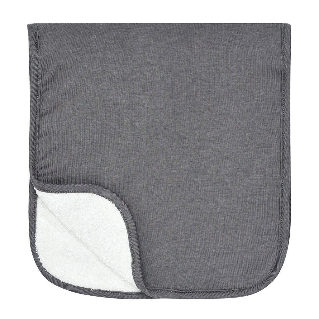 Kyte Baby Charcoal Burp Cloths, Soft and Durable Baby Burp Cloths in Charcoal Grey