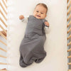 Baby wearing Kyte  Sleep Sack in Charcoal