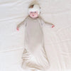 Baby Wearing KyteBaby Sleep Sack in Oat