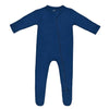 Kyte Baby bamboo footie pajamas in tahoe blue
