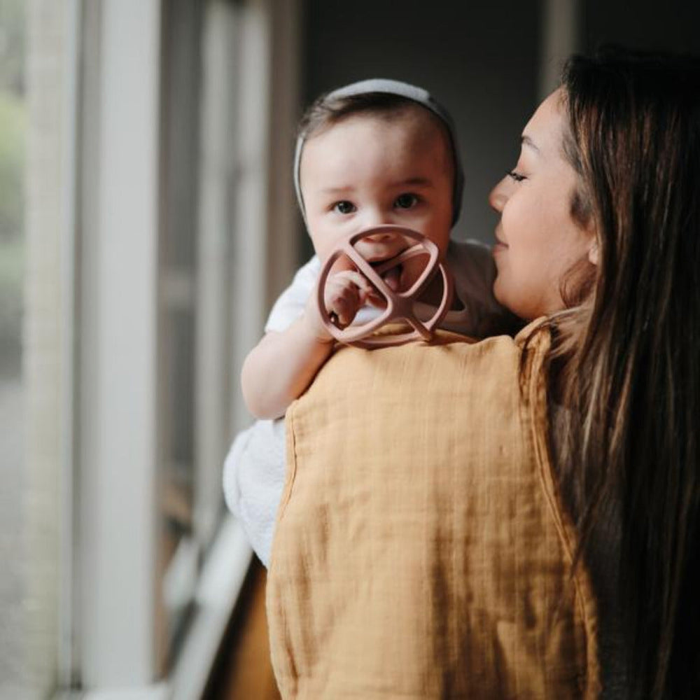 Mushie teething toys for babies soft non-toxic designs for gentle teething relief