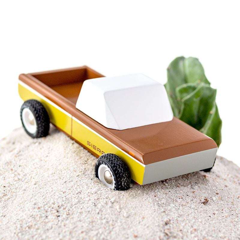 Candylab wooden car toy, a minimalist and modern design for toddlers.