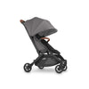 Right side of Uppababy stroller in grey