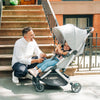 Man and Toddler using Uppabay Stroller Minu V2 in Stella