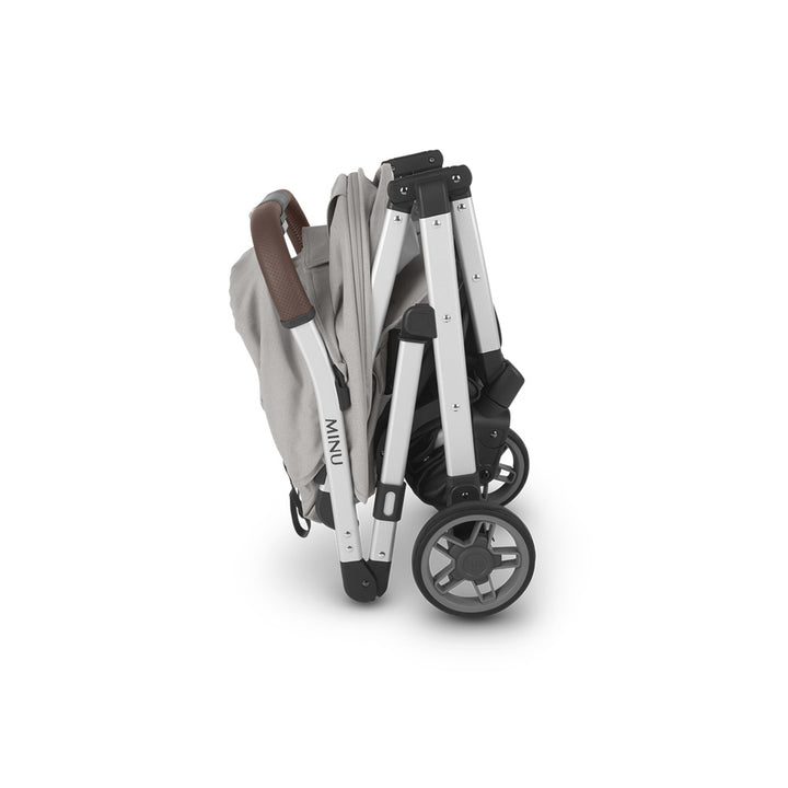 uppababy Minu V2 Stroller Folded in Off-white