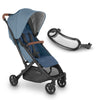 Charlotte Blue UPPAbaby Minu V2 lightweight stroller and snack tray