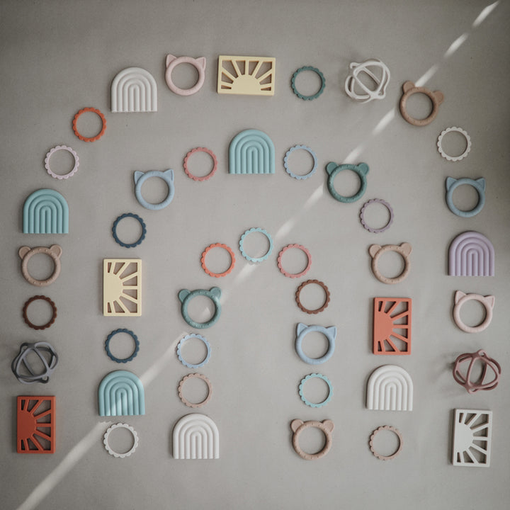 Mushie best teething toys for babies designed to reduce pain and promote proper gum growth