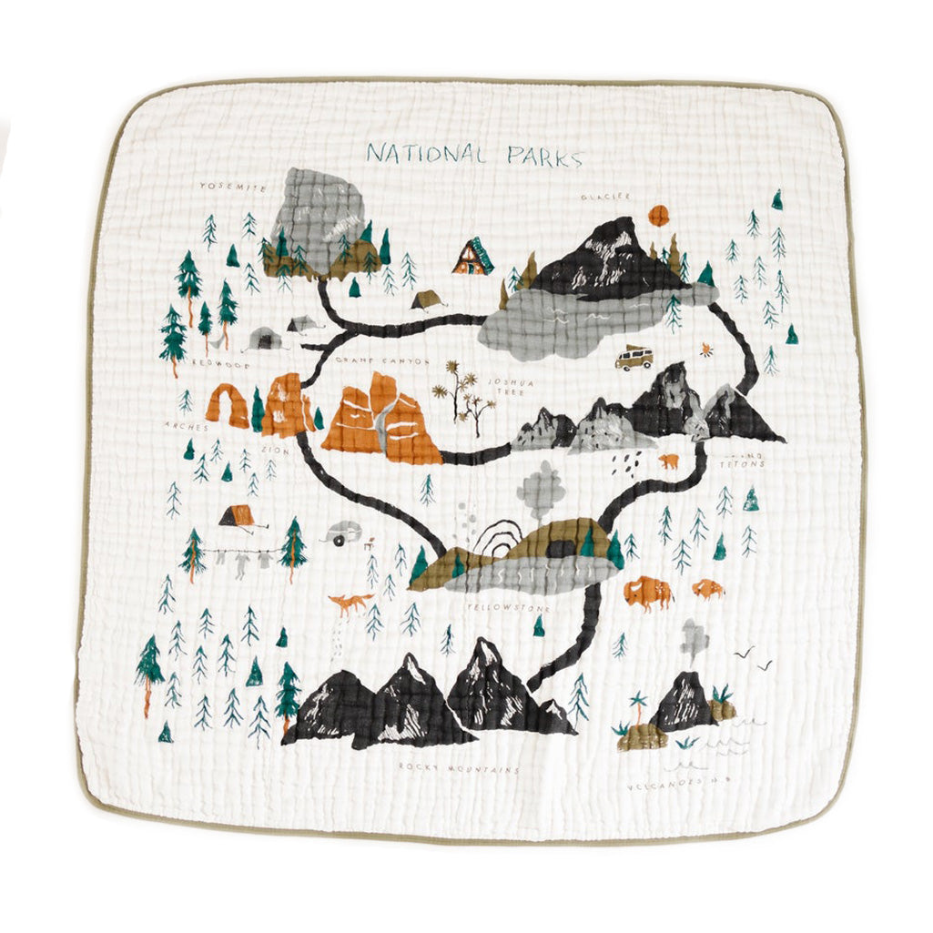 Clementine Kids muslin quilt in National Parks